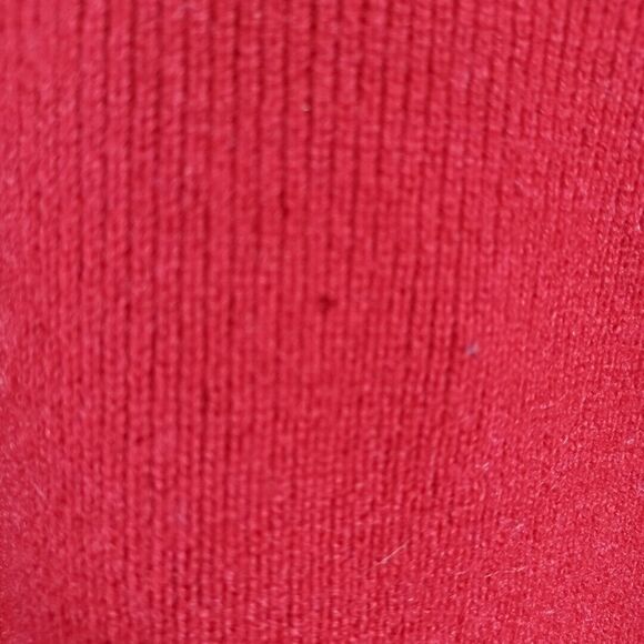 Vtg Wool American Eagle L Men's AE77 Performance Sweater Red Blue Sleeve Stripe - Picture 8 of 10